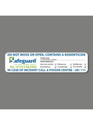 Safeguard Bait Label