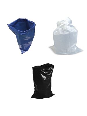 Sack & Bags are available in blue, black and clear