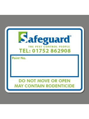 Safeguard South West - Wall Label 76mm x 63mm (100 per Roll)